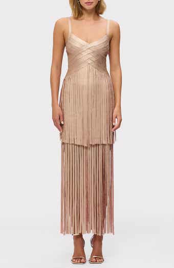 Herve Leger The Metallic Vivienne Bandage Gown