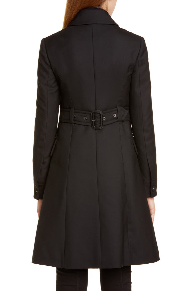 Angus Gabardine Coat, Alternate, color, BLACK