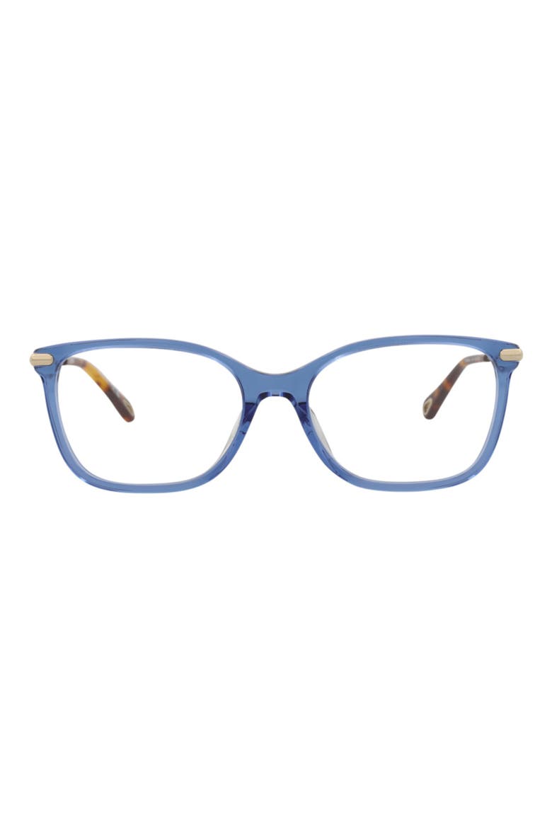 54mm Rectangle Optical Frames, Main, color, BLUE GOLD TRANSPARENT