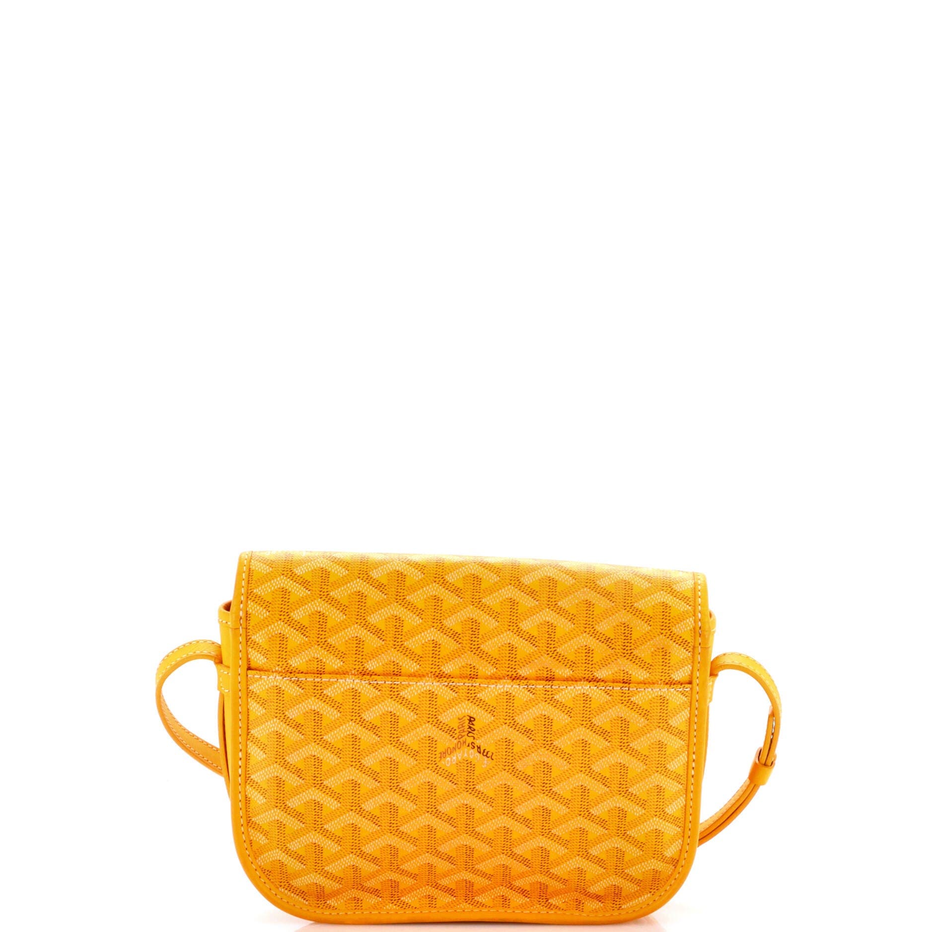 Pre-Owned Goyard Belvedere Messenger Bag Coated Canvas PM, Alternate, color, Yellow