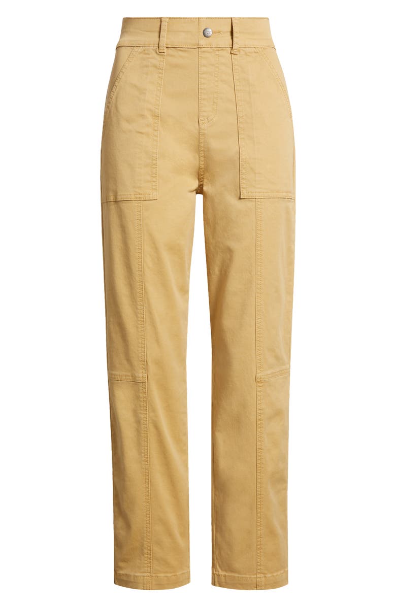 Hue Stretch Twill Utility Pants, Alternate, color, Kelp