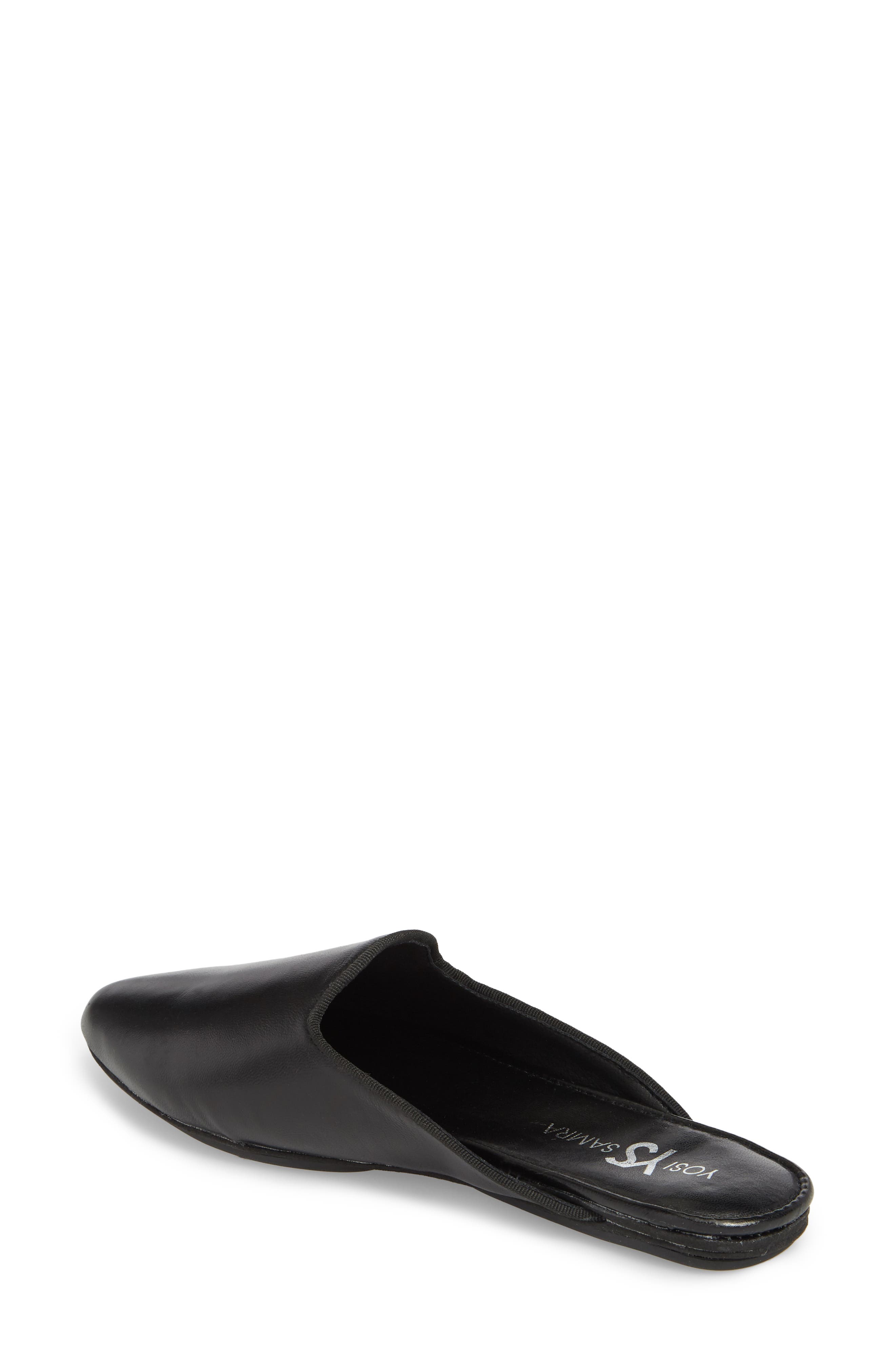 Vidi Mule, Alternate, color, BLACK LEATHER