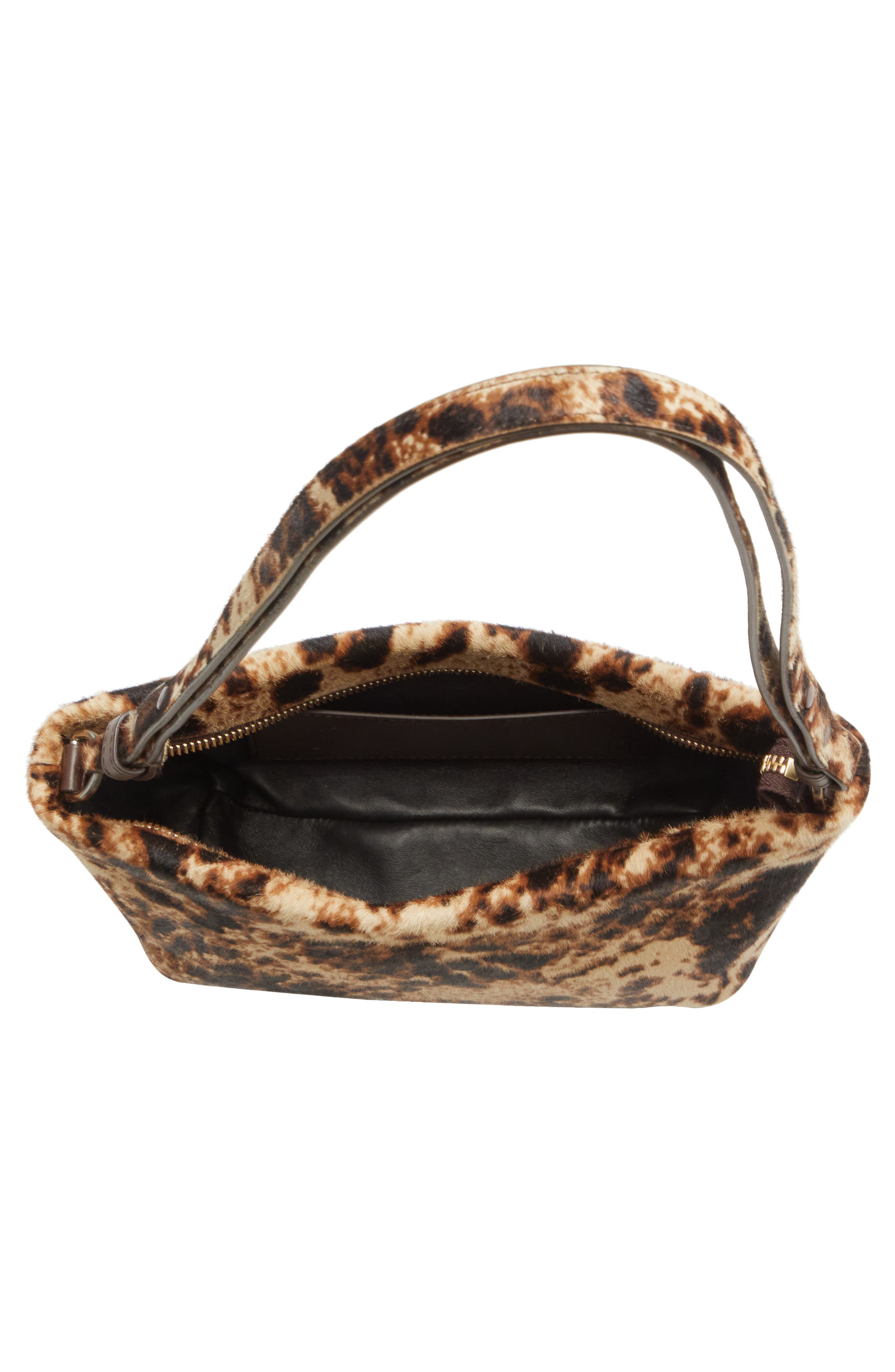 Proenza Schouler Bond Genuine Calf Hair Shoulder Bag, Alternate, color, Dark Brown Multi