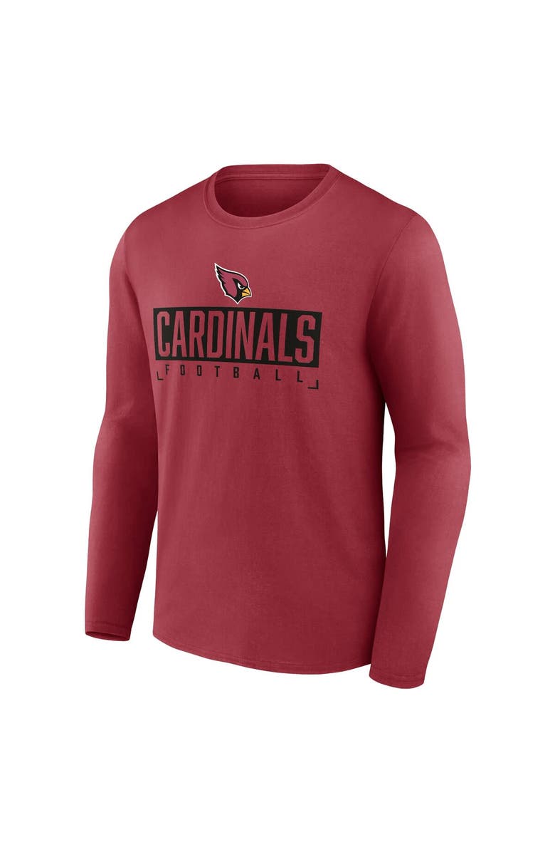 FANATICS Men's Fanatics Branded Cardinal Arizona Cardinals Big & Tall Wordmark Long Sleeve T-Shirt, Alternate, color, 