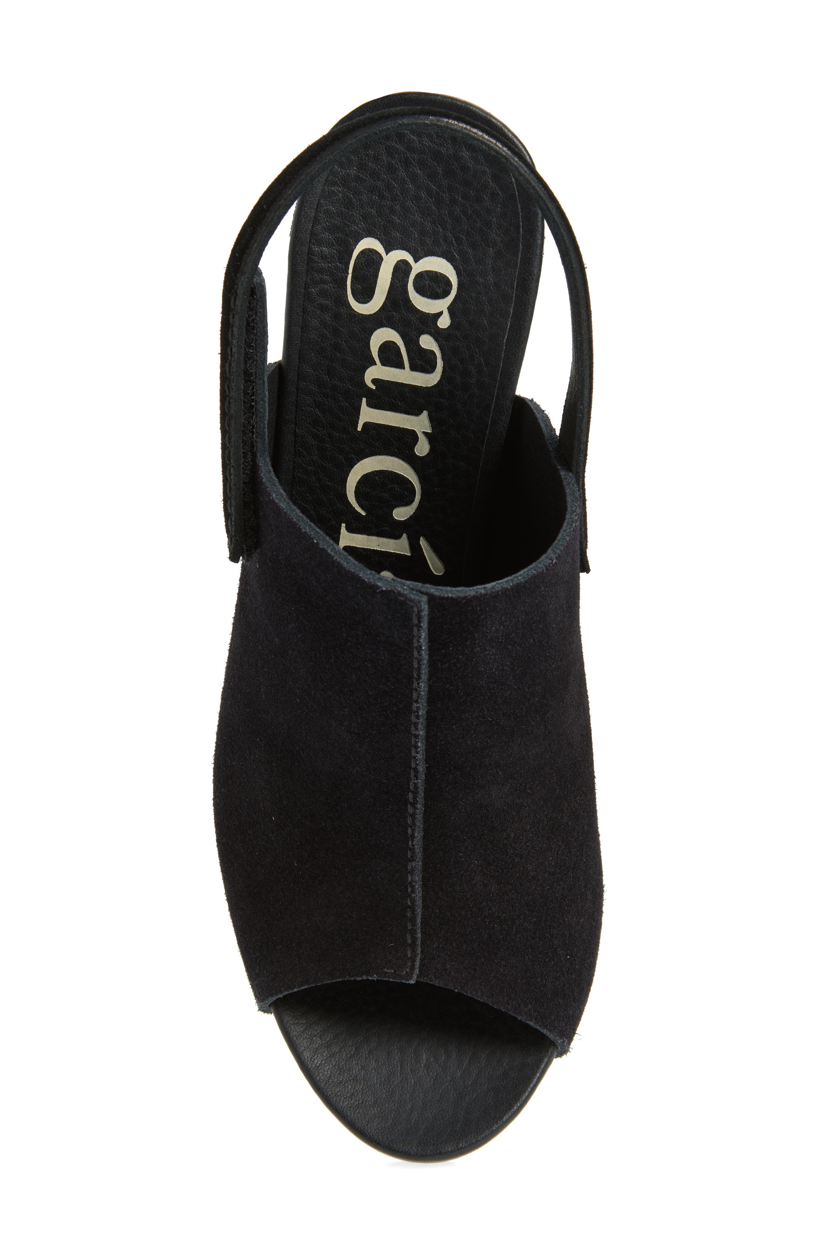 Pedro Garcia Wilmot Leather Peep Toe Sandal, Alternate, color, Black