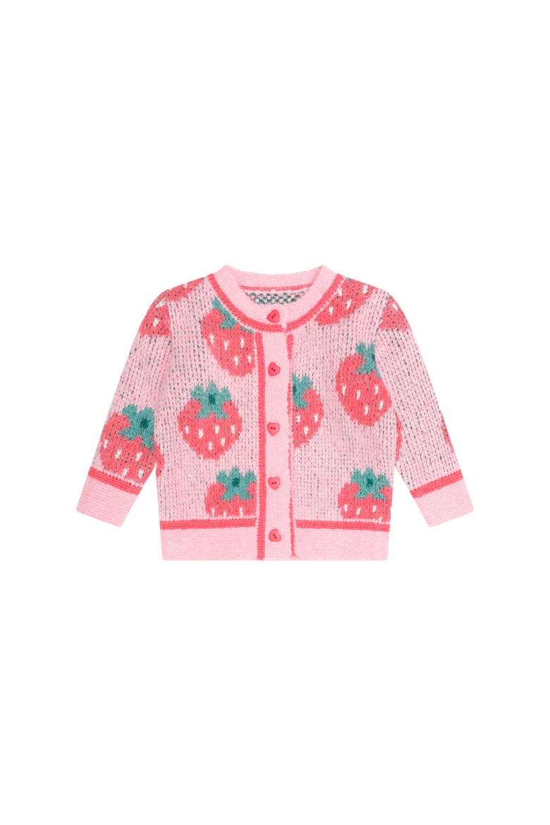 Strawberry Fields Sponge Cardi, Main, color, Strawberry