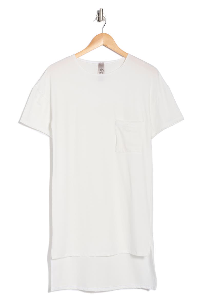 High-Low Tunic Top, Alternate, color, WHITE INTERLOCK