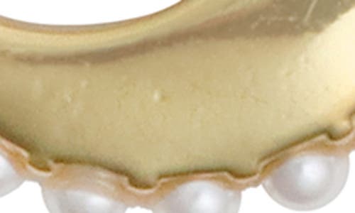 Panacea Faux Pearl Hoop Earrings