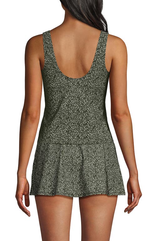 LANDS' END LANDS' END SLENDER SUIT TUMMY CONTROL WRAP TANKINI SWIMSUIT TOP 