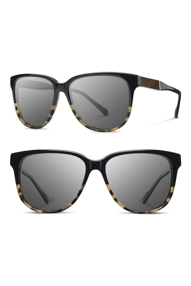 'McKenzie' 57mm Polarized Sunglasses, Main, color, BLACK OLIVE/ ELM/ G15 POLAR