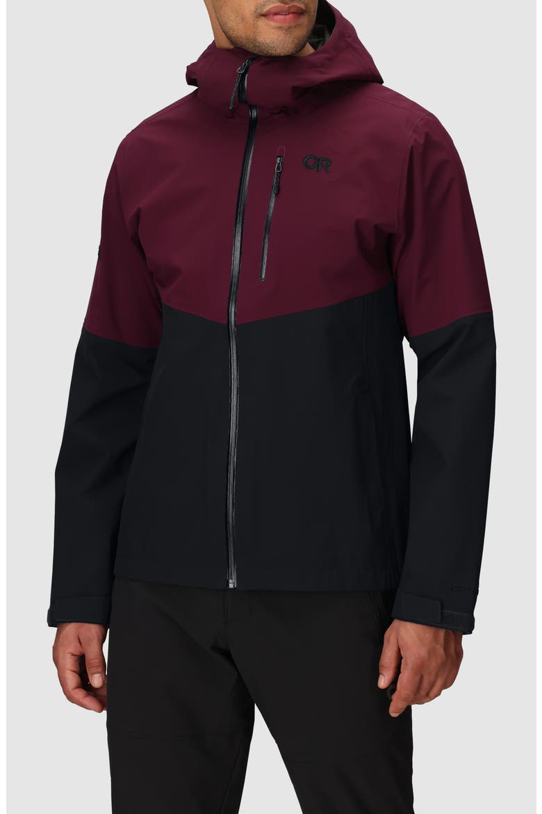 Foray 3L Waterproof Jacket, Main, color, WINTERBERRY/ BLACK