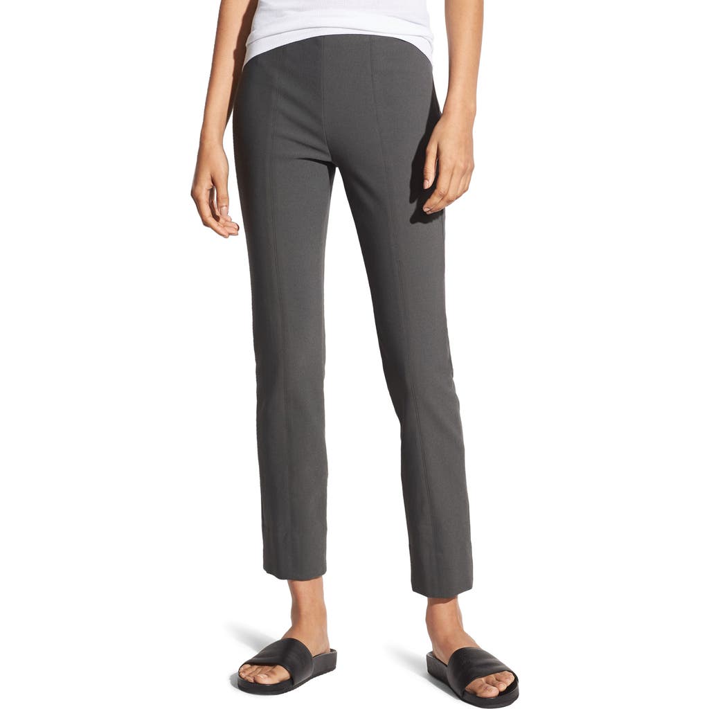 Shop Vince Crop Leggings In Dark Grey
