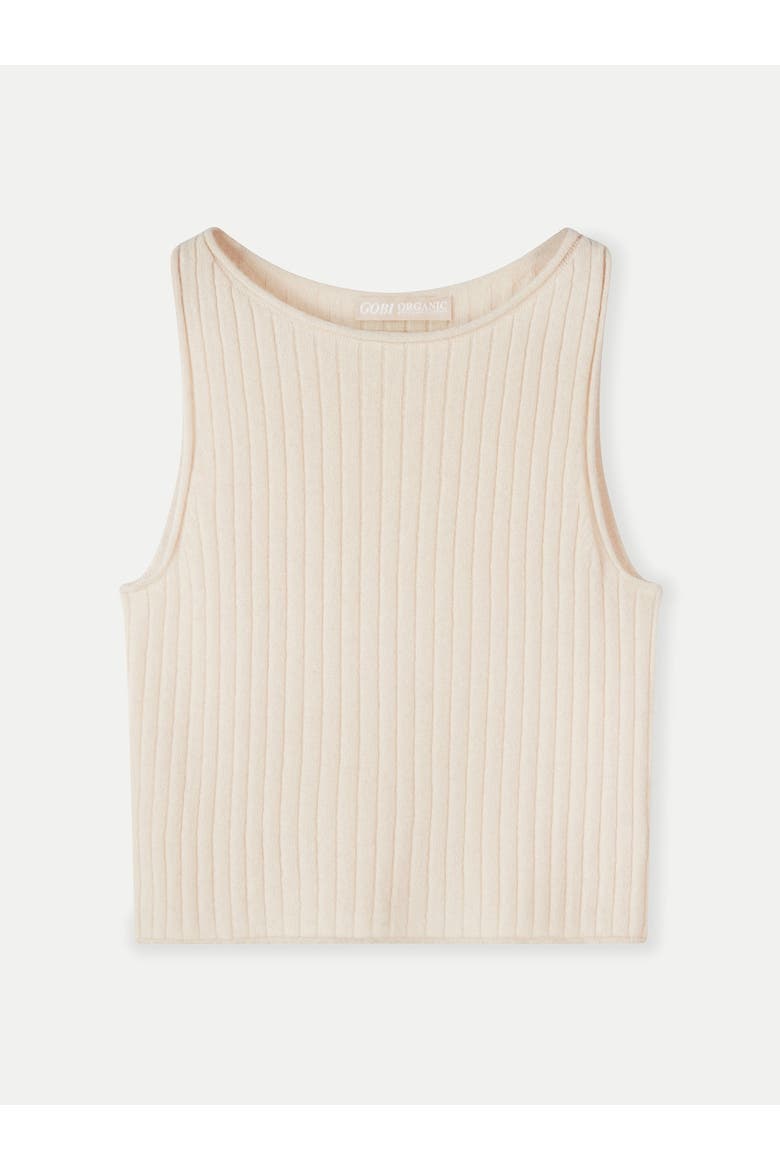 Cashmere Crop Top, Main, color, off white