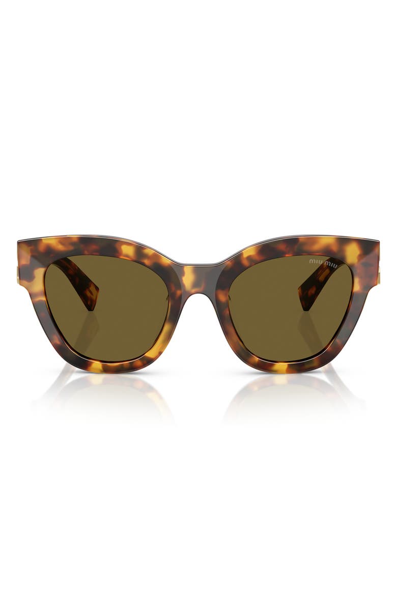 Miu Miu 51mm Butterfly Sunglasses, Main, color, Blonde Havana