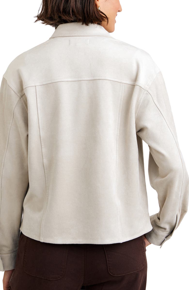 Bella Dahl Faux Suede Shacket, Alternate, color, Panna Cotta