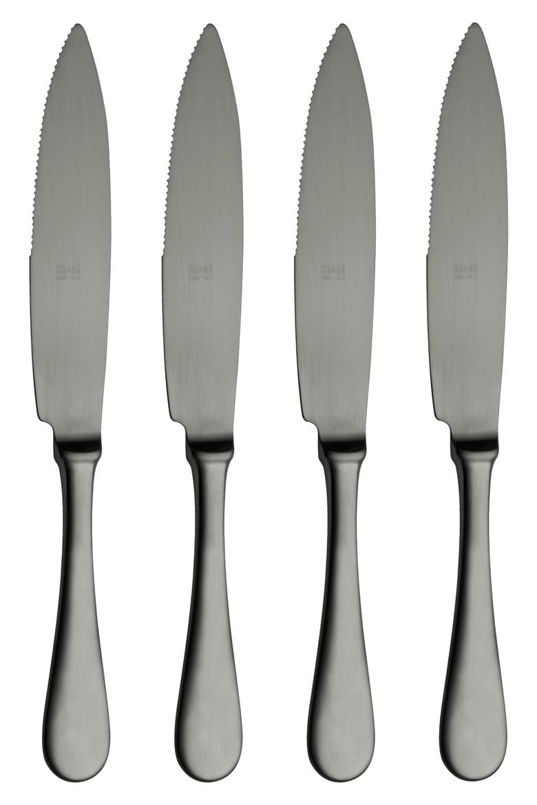 American 4-Piece Steak Knife Set, Main, color, BLACK