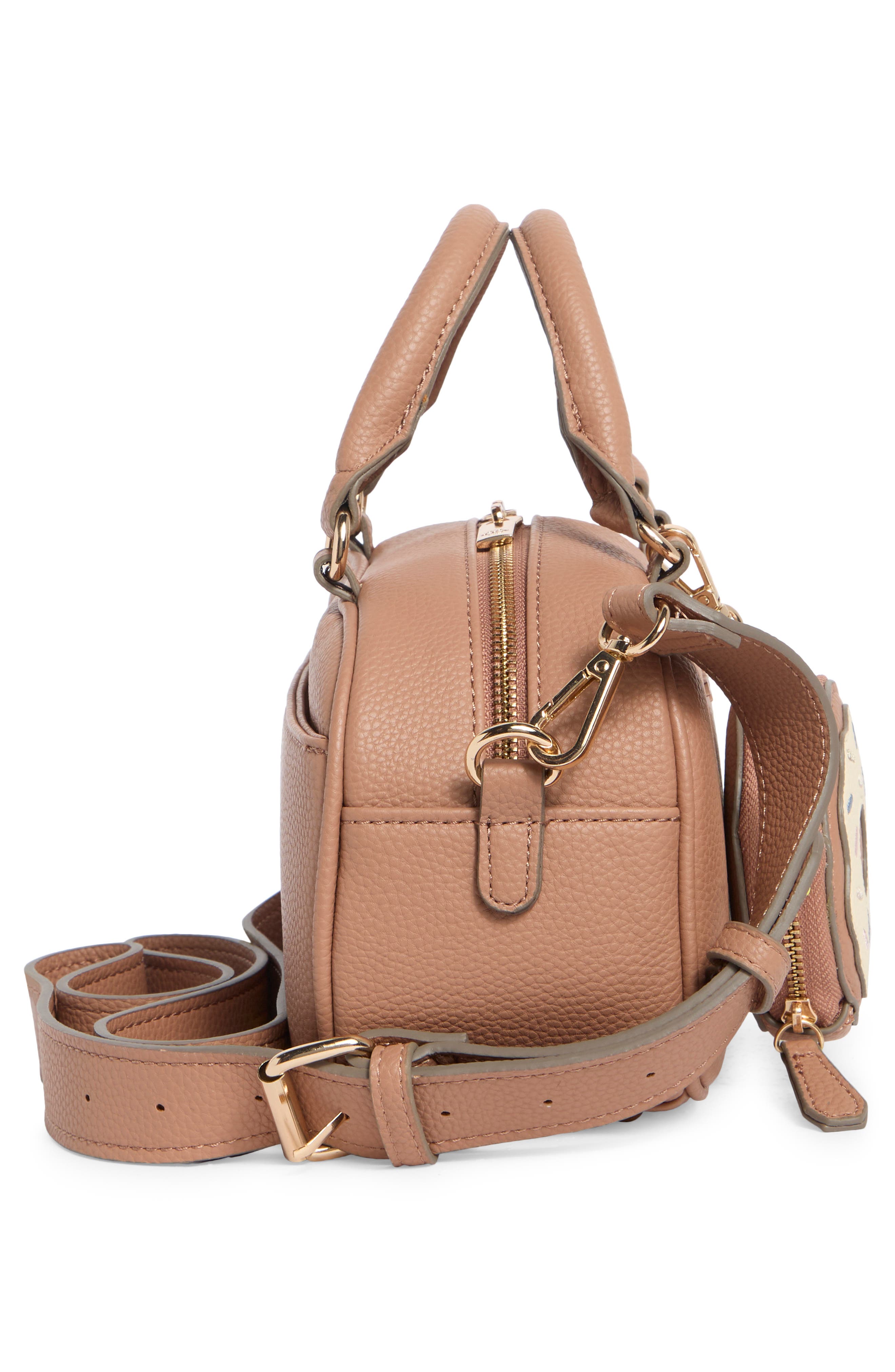Ellah Mini Convertible Satchel Bag, Alternate, color, MOCHA MOUSSE