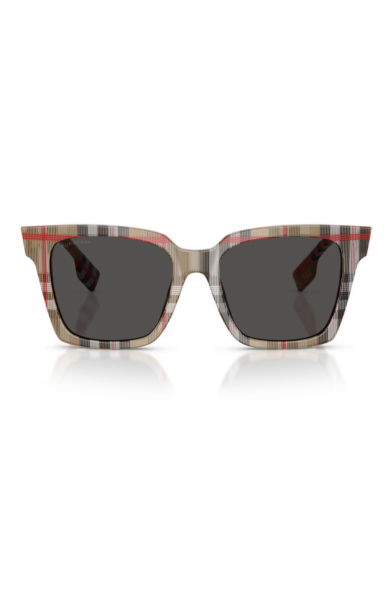 53mm Square Sunglasses, Main, color, VINTAGE CHECK/ DARK GREY