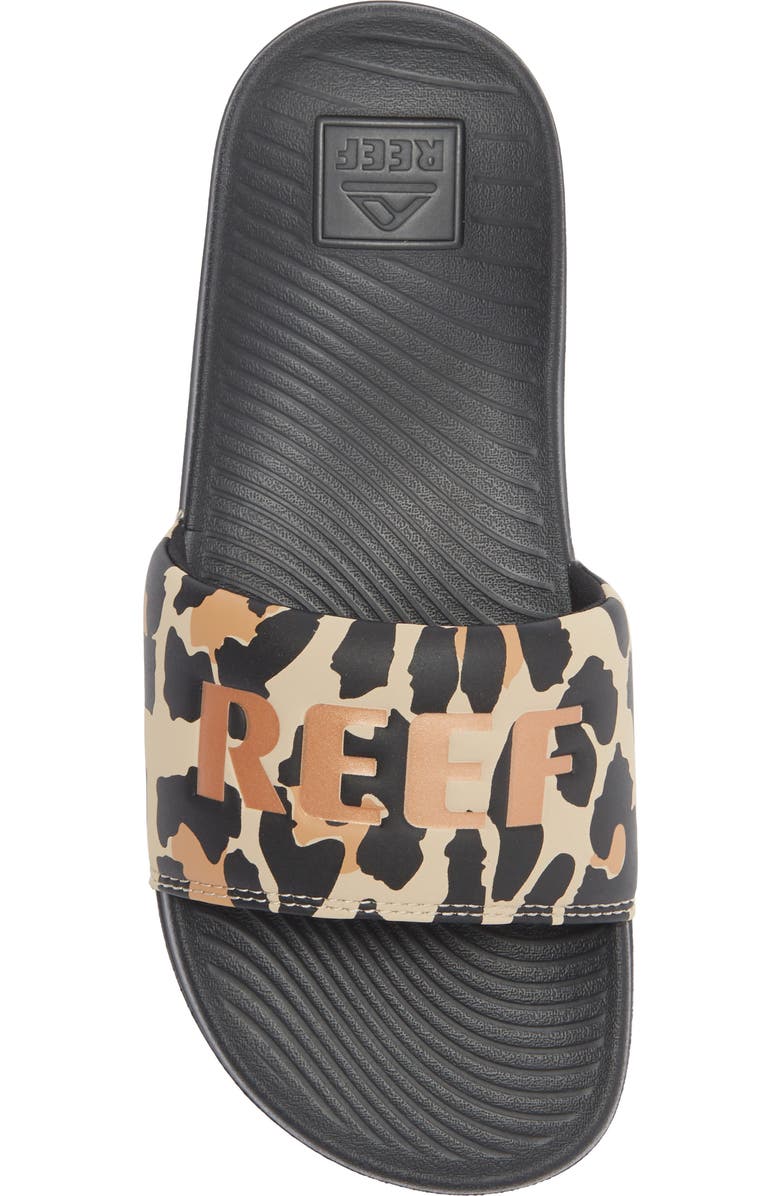 Reef Lana Slide Sandal, Alternate, color, Classic Leopard