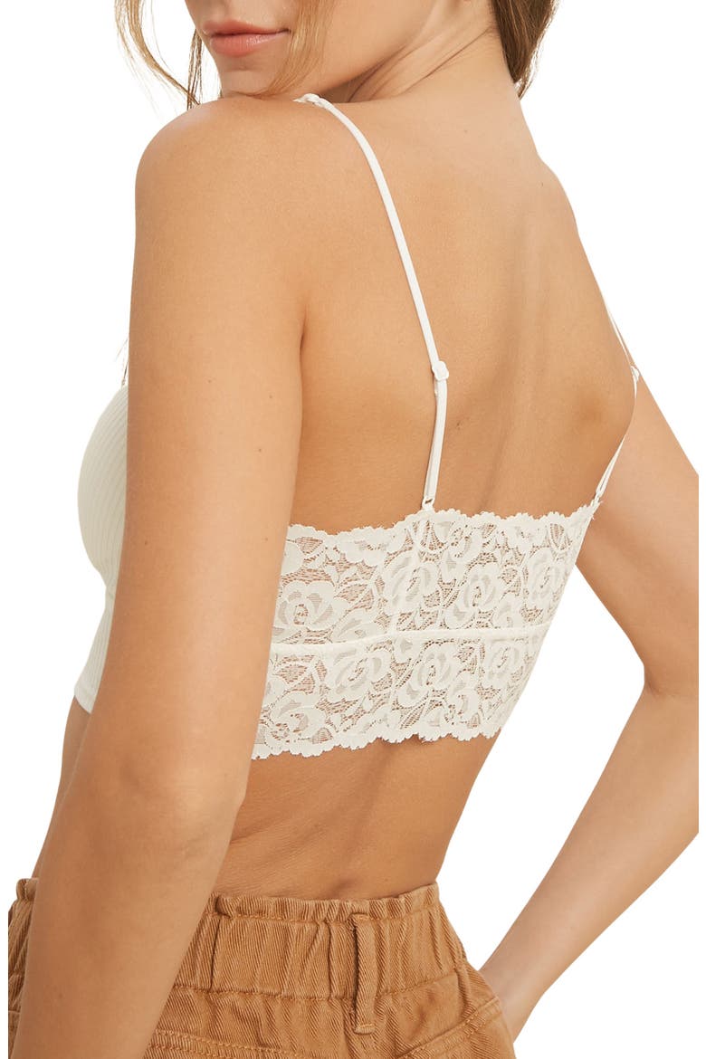 Seamless Bralette, Alternate, color, IVORY