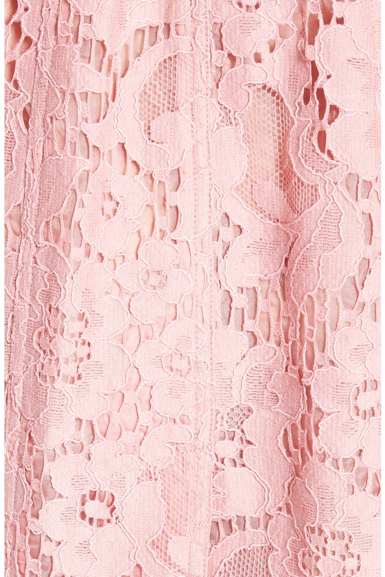 Stanhill Ruffle Lace Trench Coat, Alternate, color, ANTIQUE ROSE