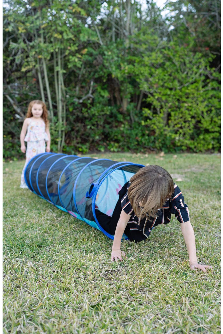 Sea Buddies 6-Foot Play Tunnel, Alternate, color, BLUE