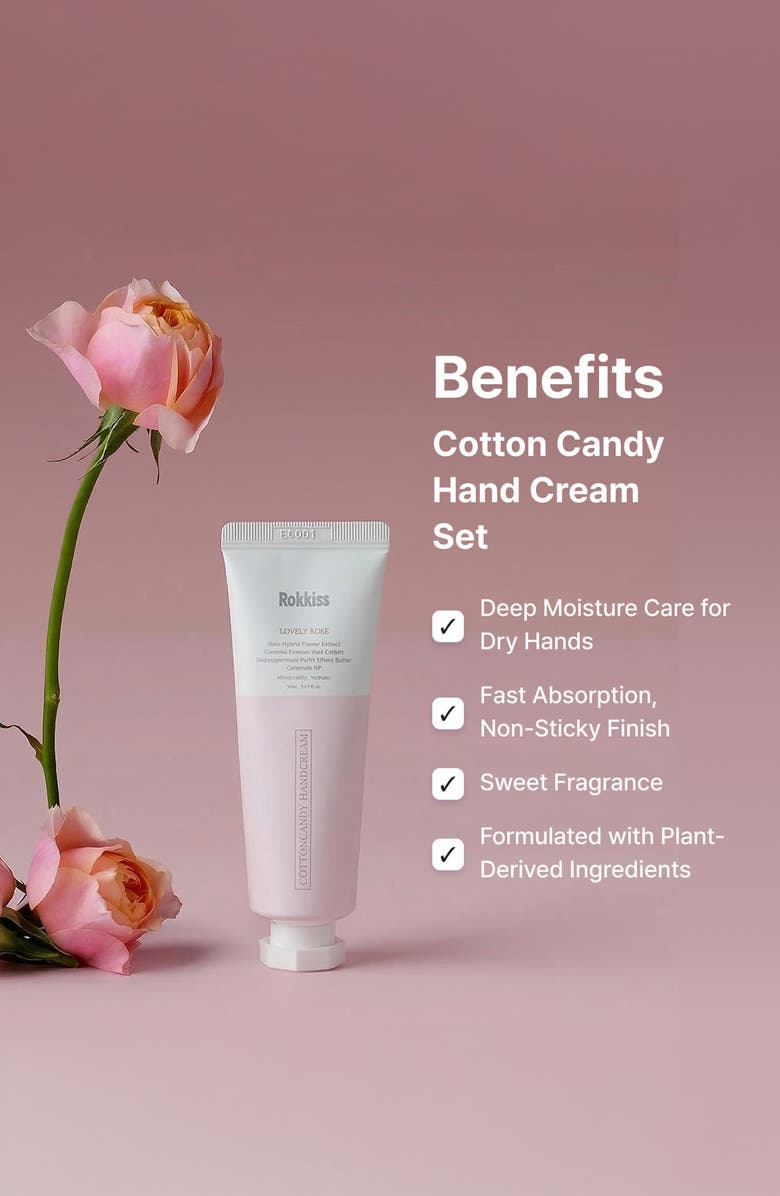 ROKKISS Cotton Candy Hand Cream Set, Alternate, color, 