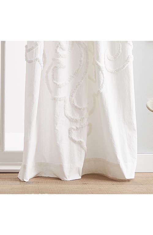 Peri Home Gates Set Of 2 Tufted Chenille Curtain Panels In Winter White