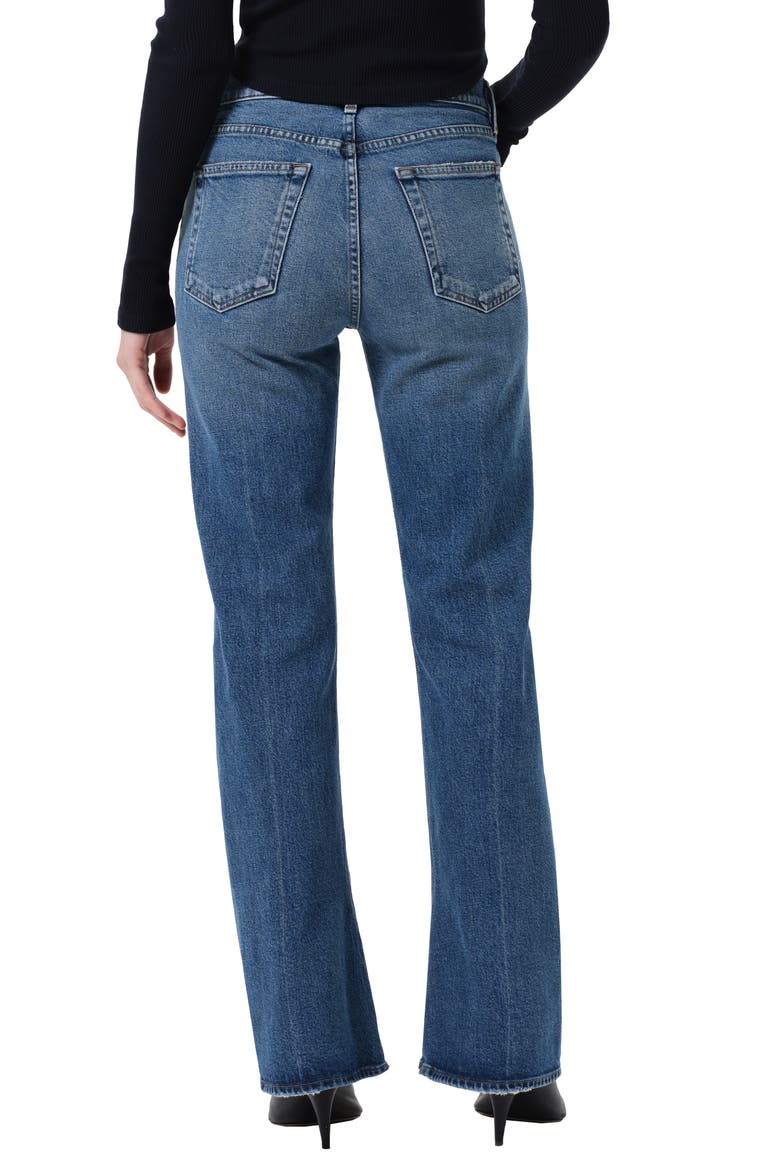 Kick Bootcut Jeans, Alternate, color, CURVE MD WORN IND