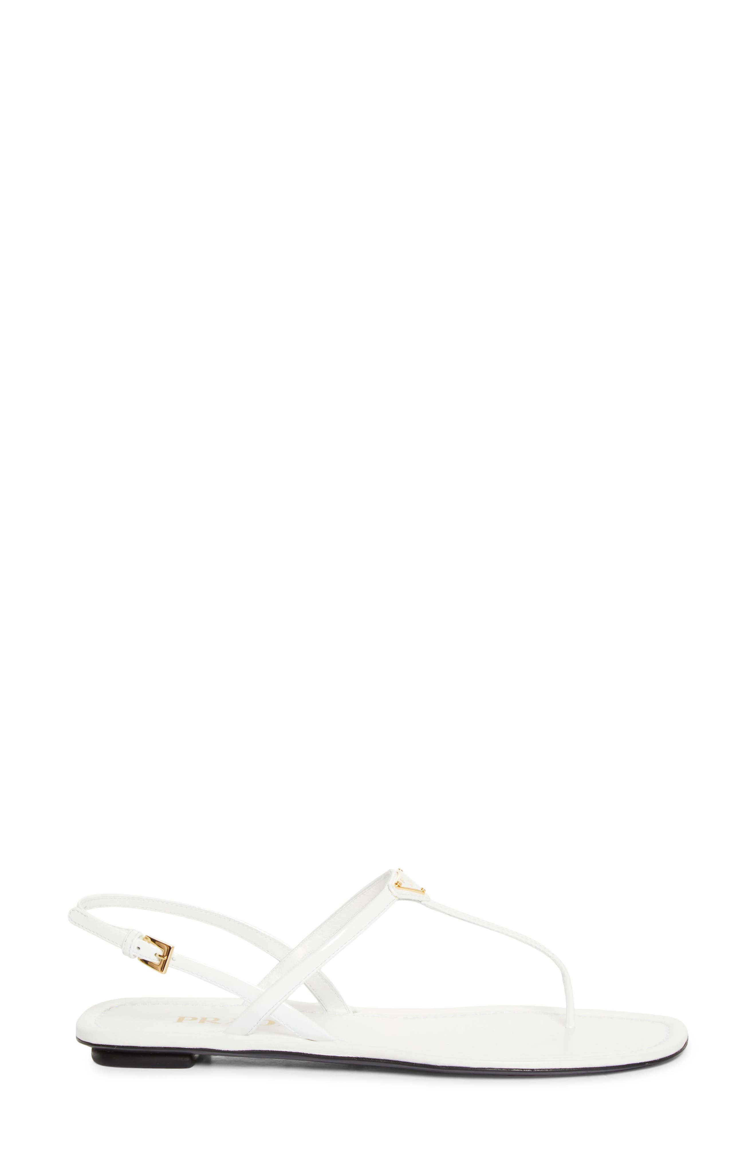 Triangle Logo Sandal, Alternate, color, BIANCO