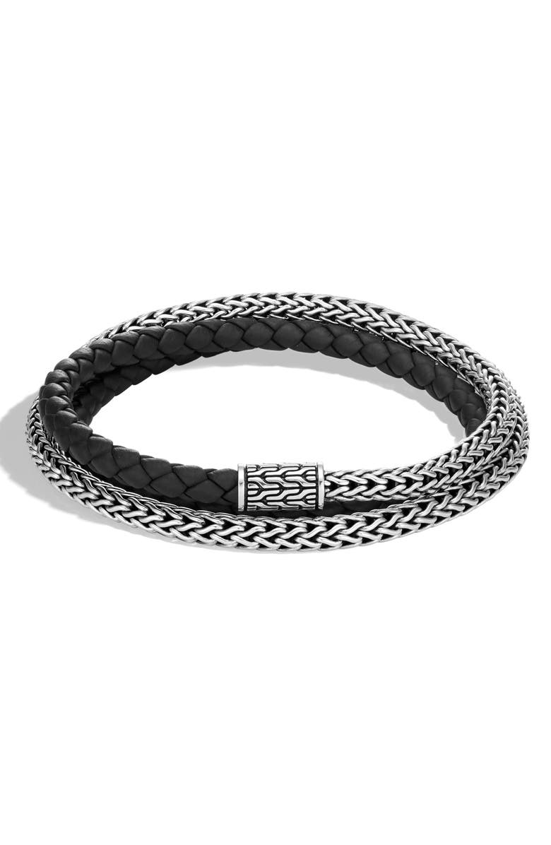 John Hardy Men's Classic Chain Double Wrap Bracelet, Main, color, 