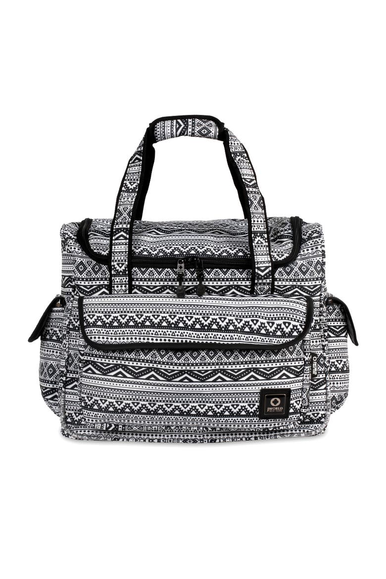 Donna Rolling Carry-on Tote with Laptop Sleeve for Travel and Work, Main, color, TRIBAL