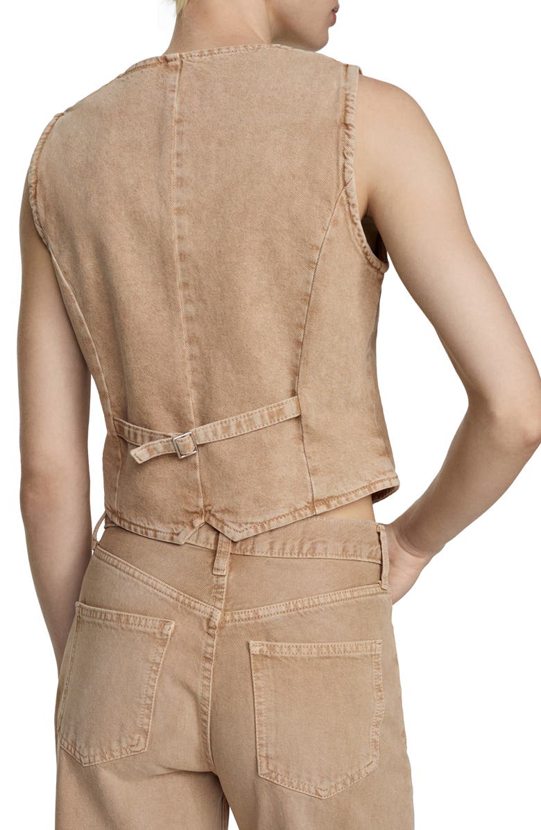MANGO Denim Vest, Alternate, color, 