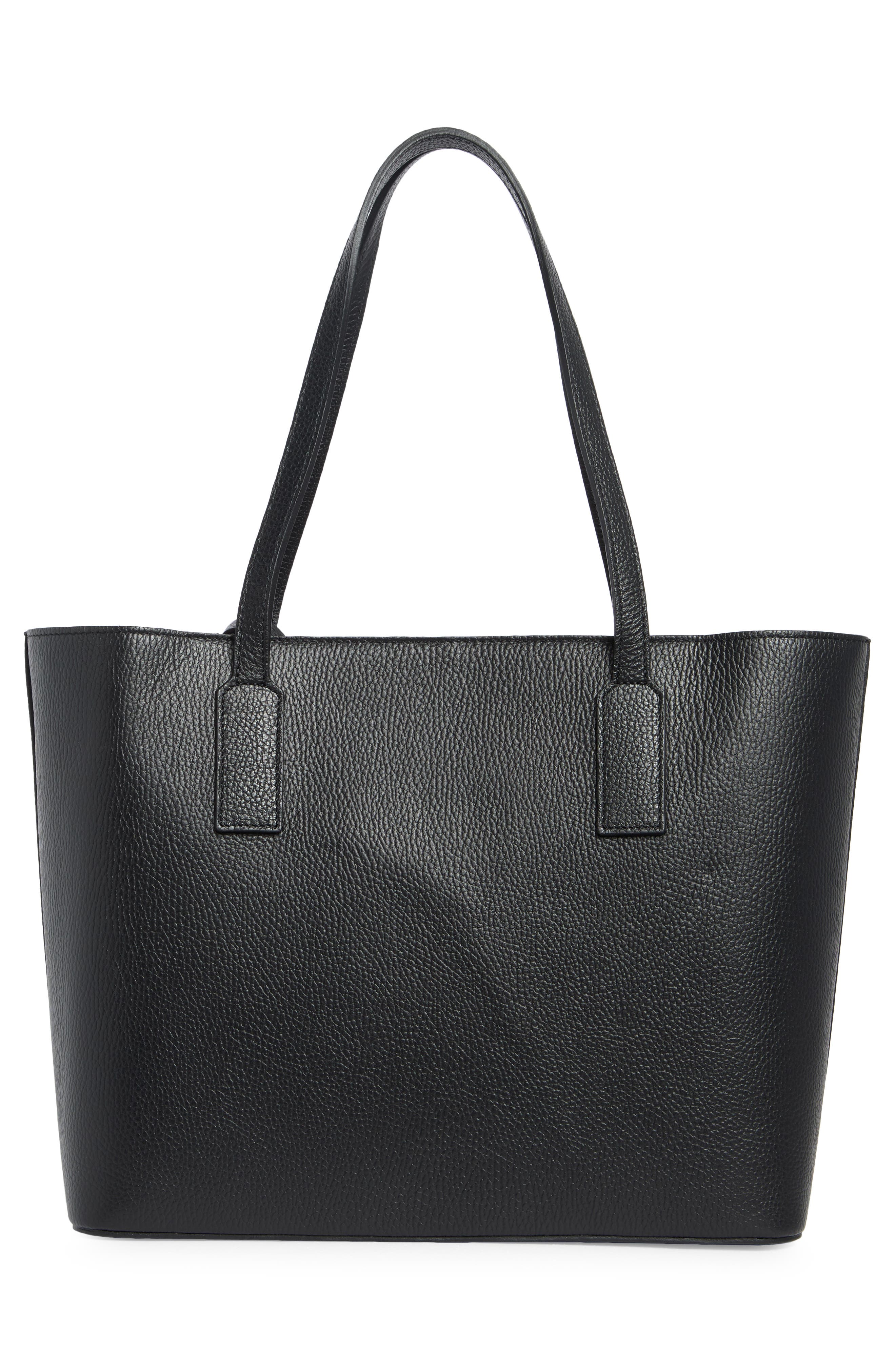 VALENTINO BY MARIO VALENTINO Soho Medallion Leather Tote, Alternate, color, Black