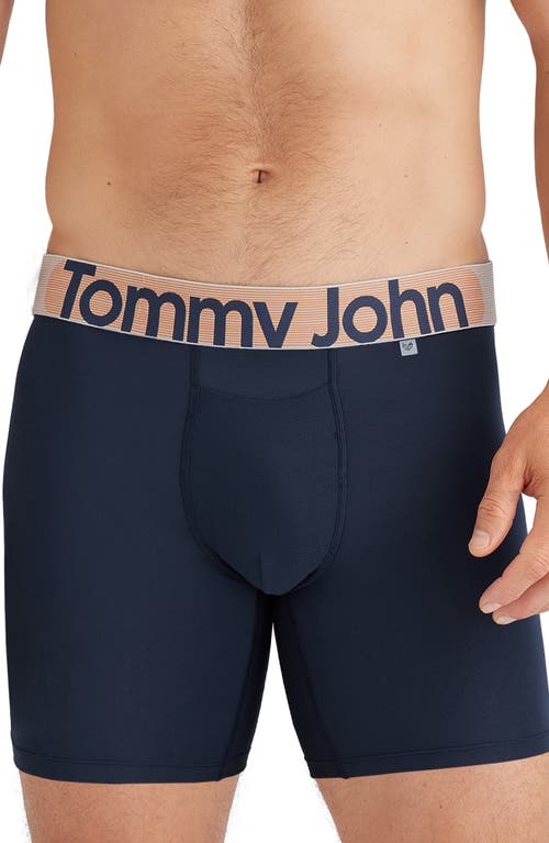 Tommy John 360 Sport 4-inch Hammock Pouch™ Boxer Briefs In Dress Blues W/jaffa