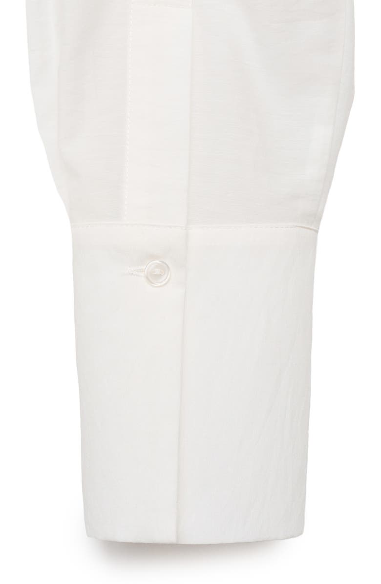 MANGO Stitch Detail Shirt, Alternate, color, Ecru