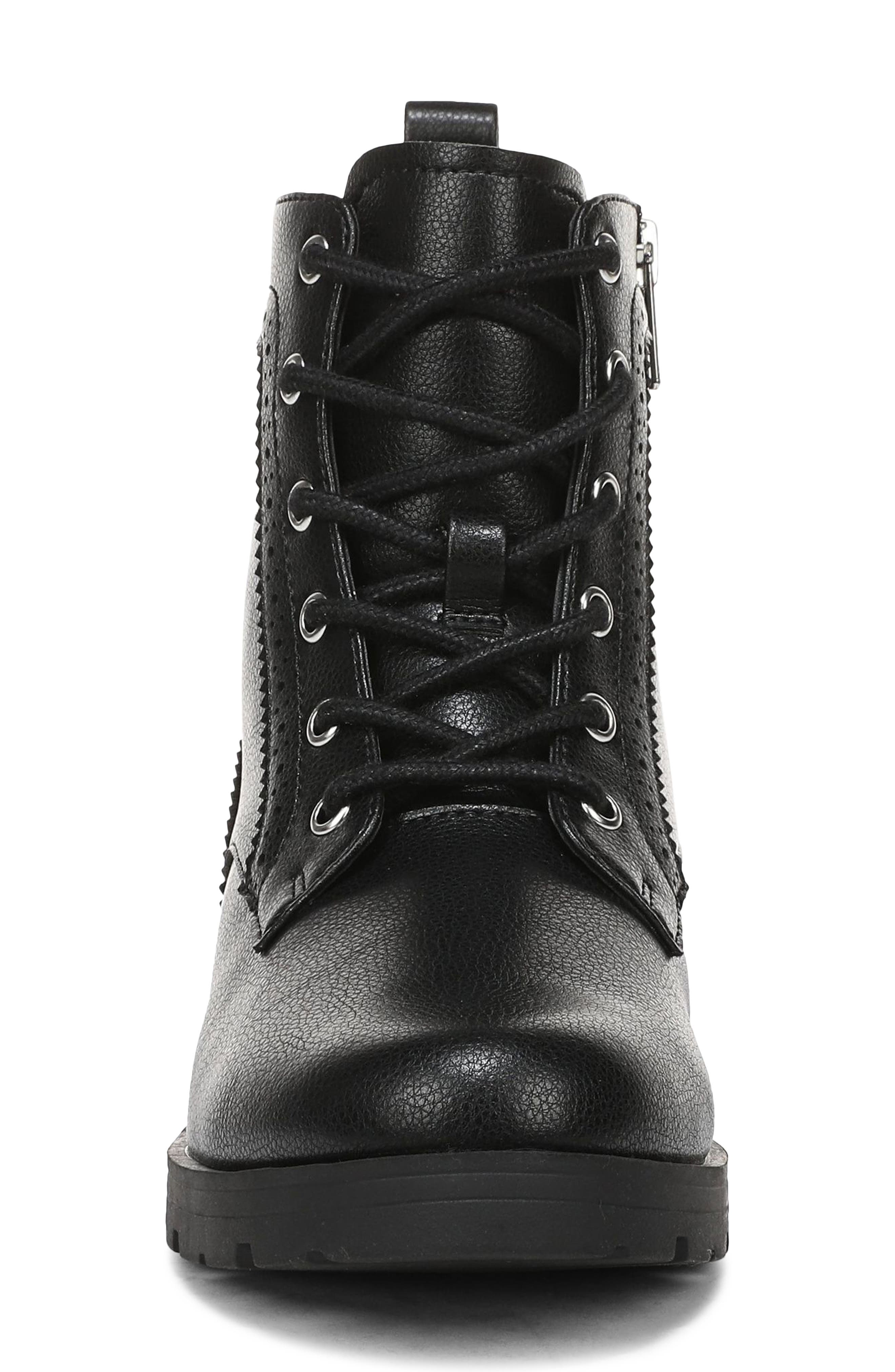 Lena Combat Boot, Alternate, color, BLACK