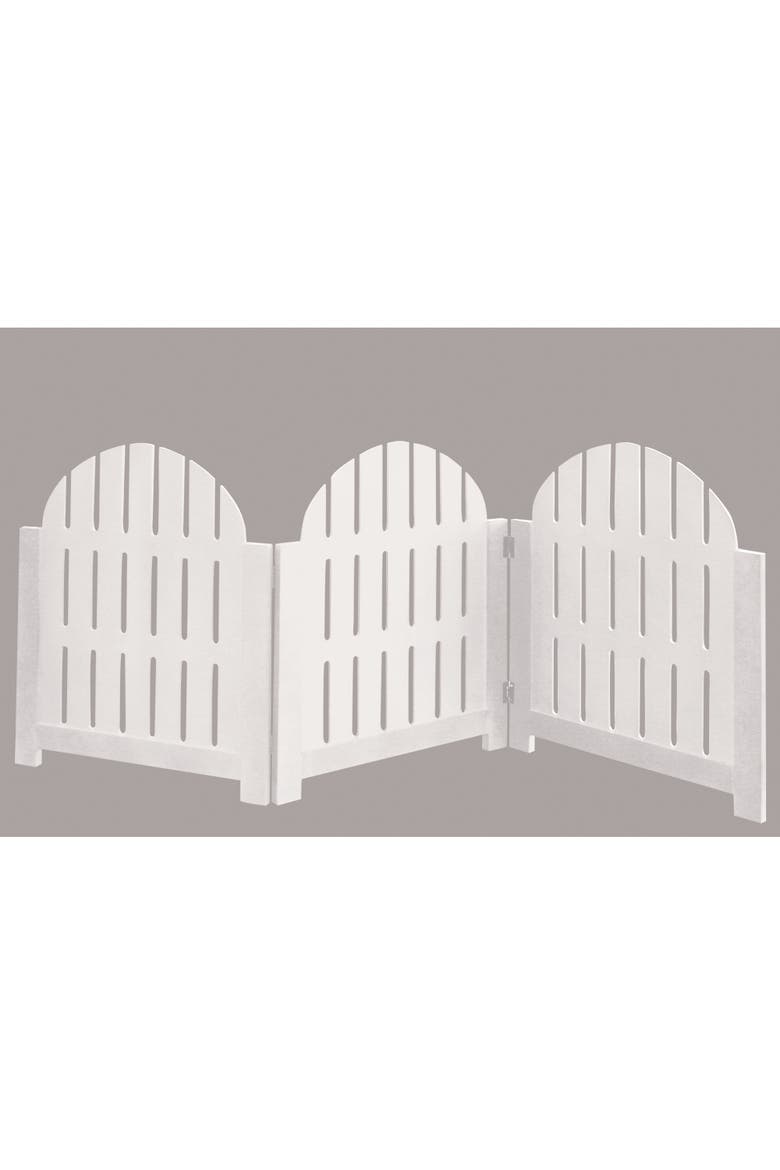 Etna White Adirondack Pet Gate - 3 Panel, Foldable, 20.5"H x 48"W, Alternate, color, White