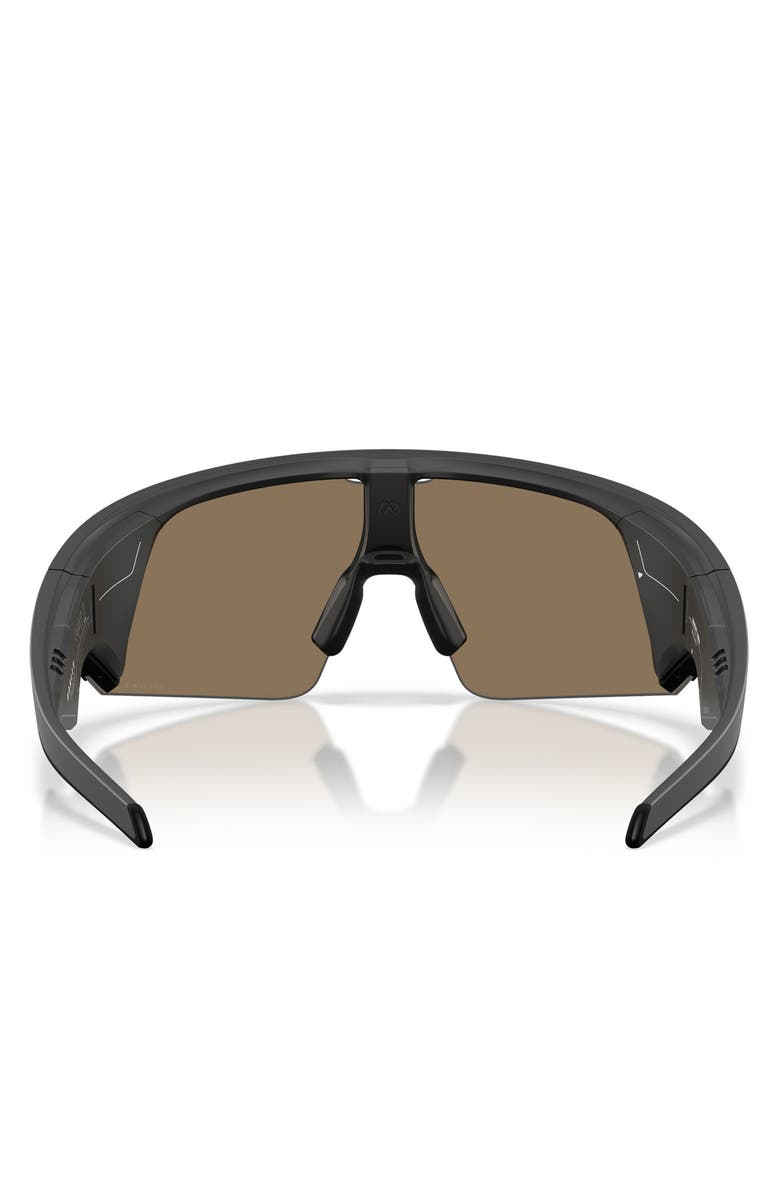 Oakley Vanguard 152mm Shield Sunglasses, Alternate, color, Black / Prizm 24K