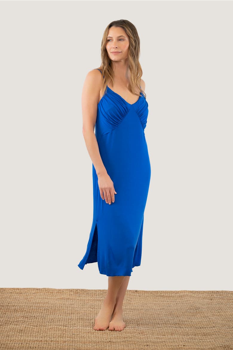 Lover Midi Nightgown, Main, color, Cobalt