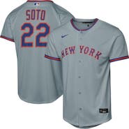 Nike Youth Nike Juan Soto Gray New York Mets Road Replica Jersey