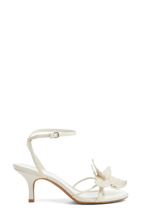 Open Edit Zuri Ankle Strap Sandal In White Ice
