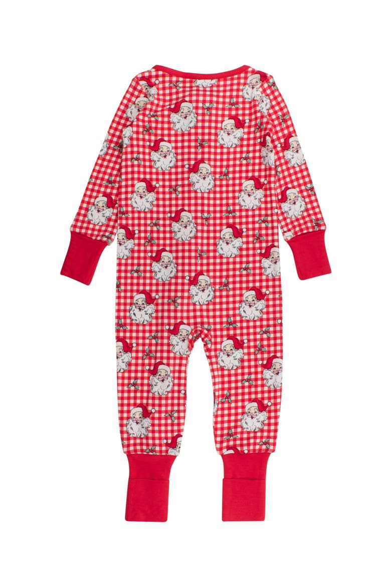 Gender Inclusive SoftSnooze Baby Convertible One Piece Pajama, Alternate, color, Red Dear Santa