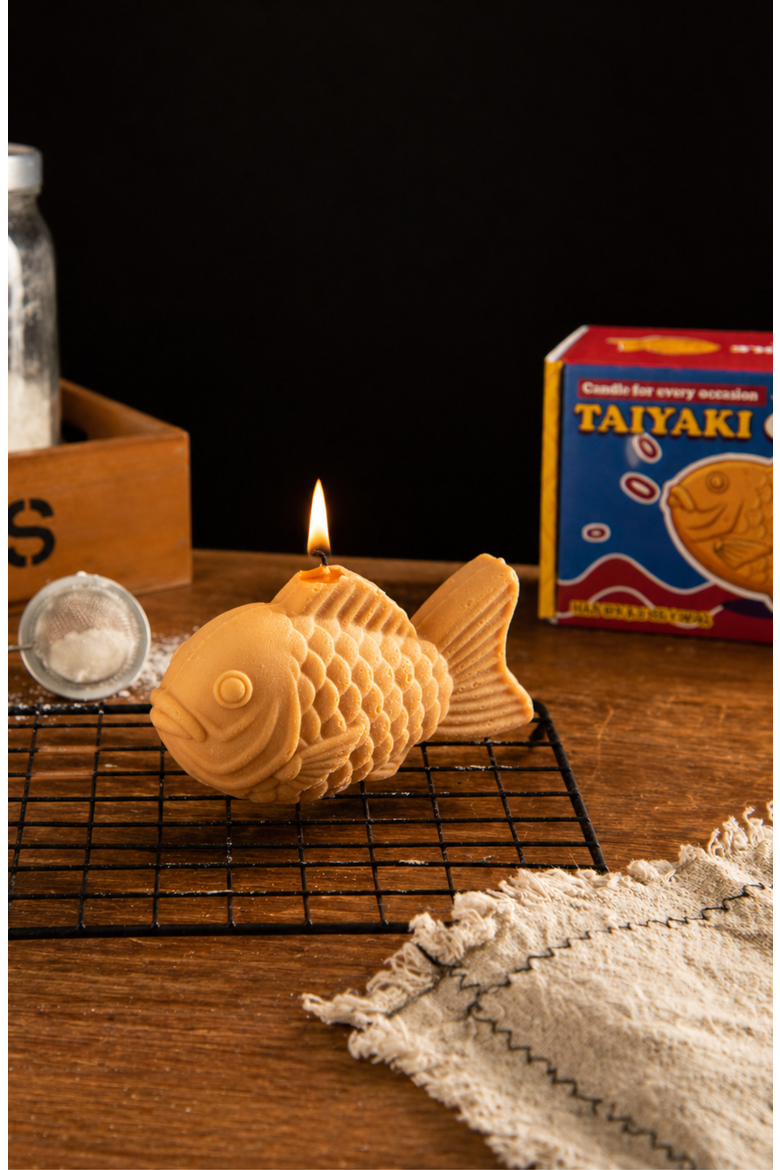Taiyaki Candle, Alternate, color, Golden Brown