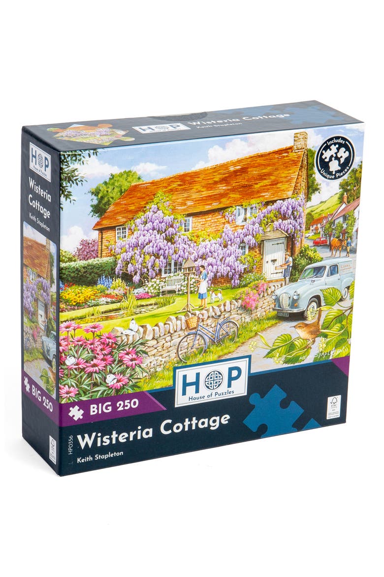 Wisteria Cottage Big 250-Piece Jigsaw Puzzle, Main, color, NONE