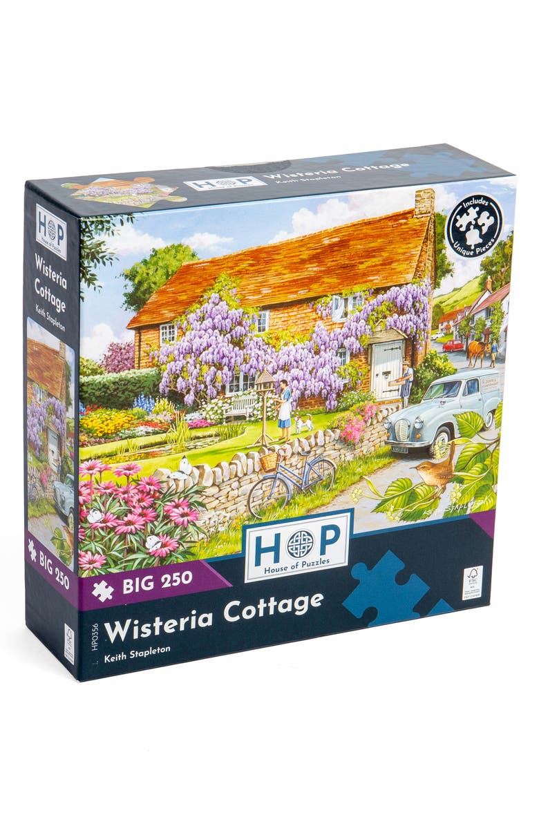 The House of Puzzles Wisteria Cottage Big 250-Piece Jigsaw Puzzle, Main, color,