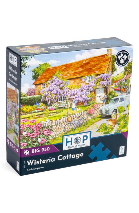 Wisteria Cottage Big 250-Piece Jigsaw Puzzle