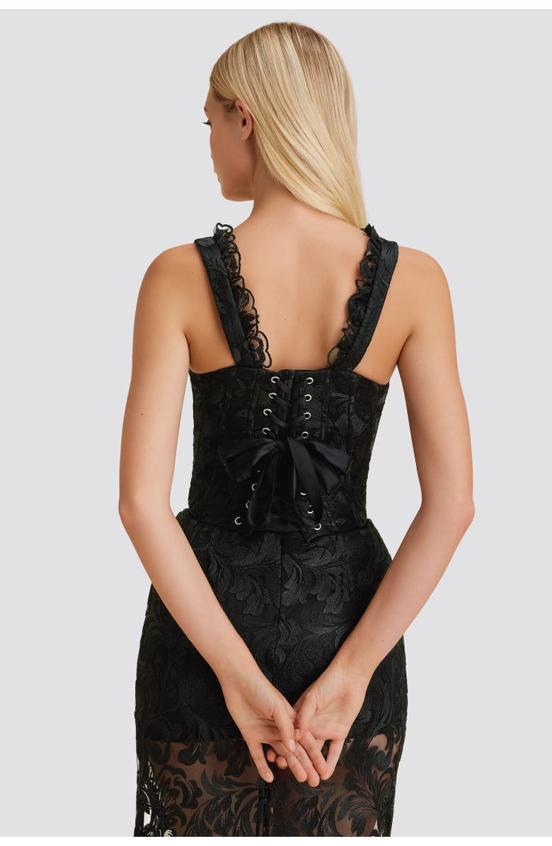 Scarlett Gasque Lulu Corset, Alternate, color, Black