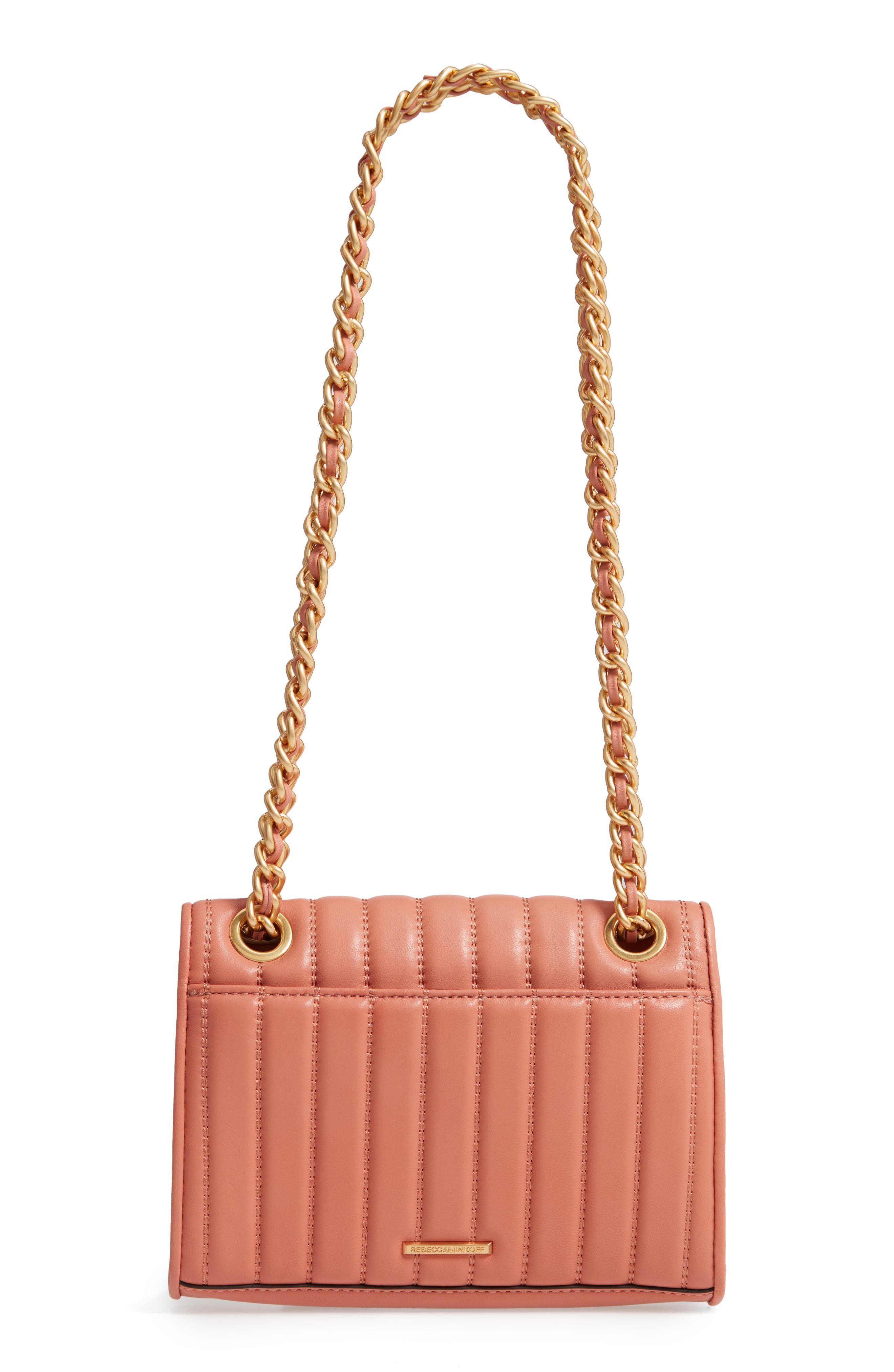 Dylan Quilted Leather Crossbody Bag, Alternate, color, DUSTY PEACH