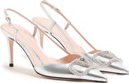 Valentino Garavani Crystal VLOGO Slingback Pump